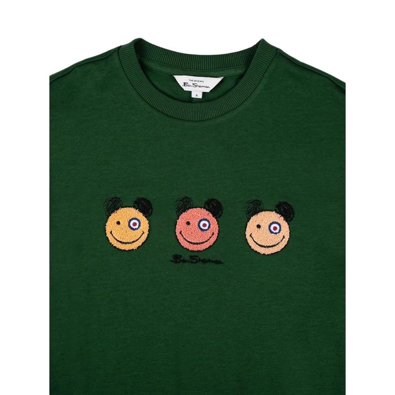 Ben Sherman Happy Bears T-Shirt - Forest Green - View 2