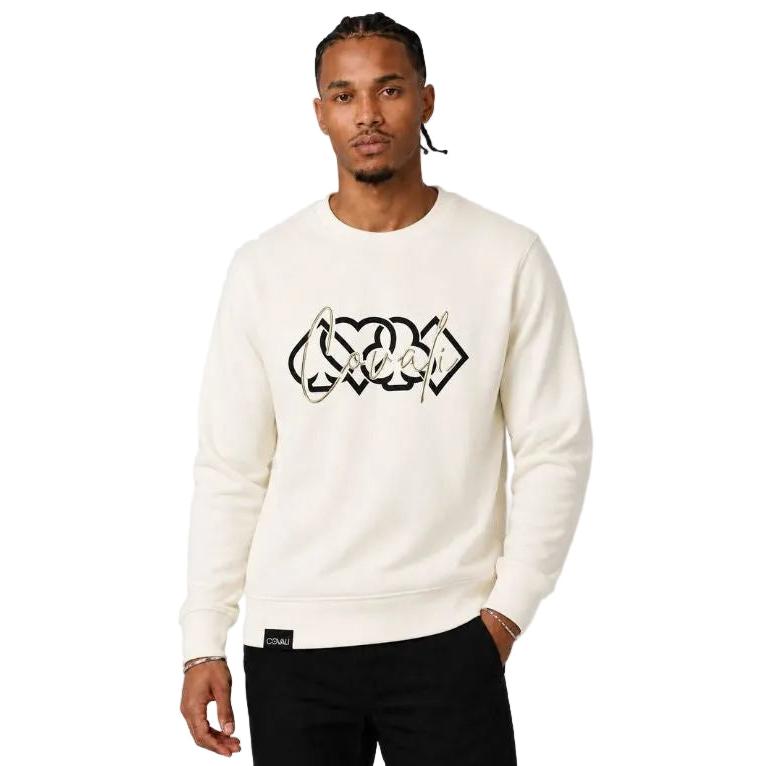 Covali Carte Mens Sweater - Vanilla