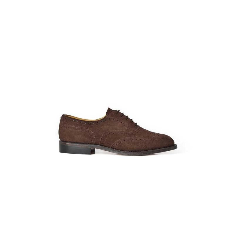 Crocket & Jones Shoe Mens 62.C12341C - Suede Chocolate