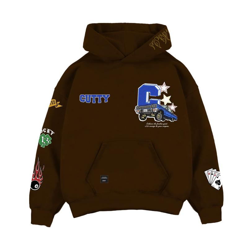 Cutty Barret Fashion Mens Hoodie - Chocolate