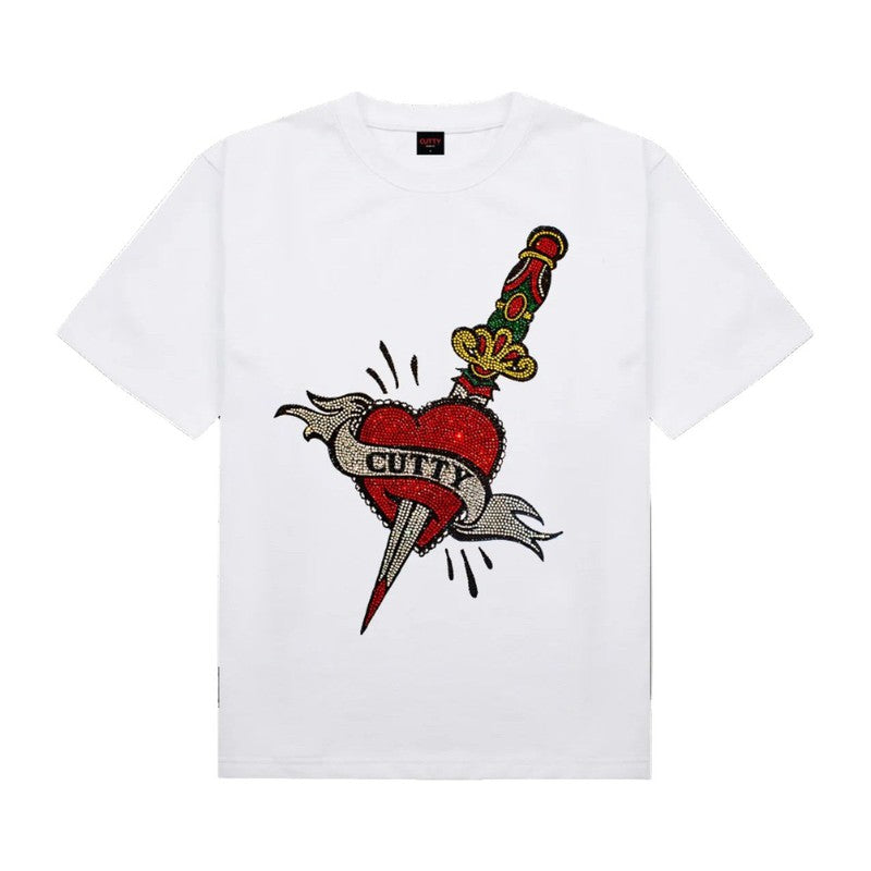 Cutty - C Harlem Mens Bling Tee White