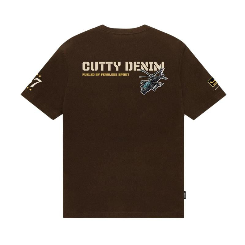 Cutty Printed T-Shirt - Chocolate
