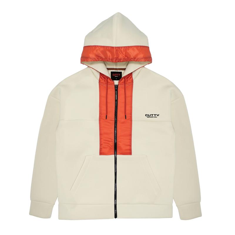 Cutty Jacket Mens Trout Scuba Jacket - Cream