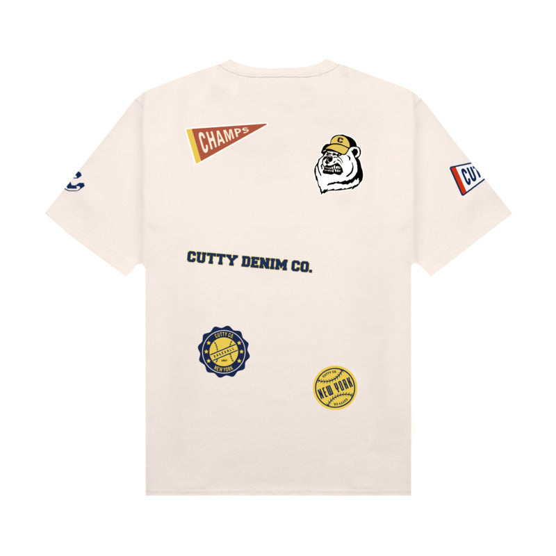 Cutty Men Beacon Fashion Badge Tee - Butter - 178922