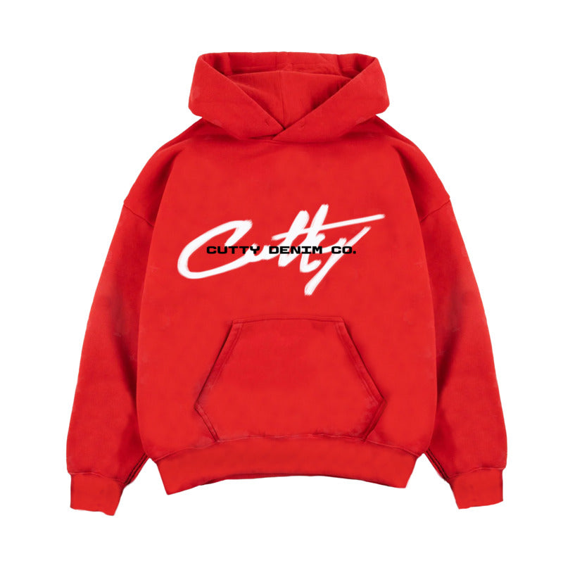 Cutty Men Bently Fashion Hoodie - Red - 178825