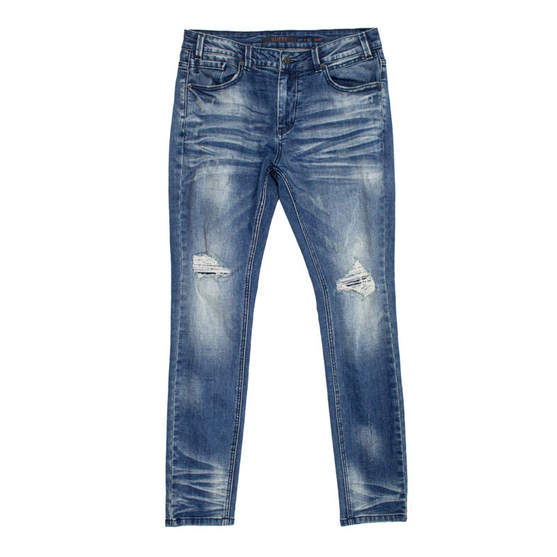 Cutty Men Cooler Rip & Repair Denim - Sulpher - 178790