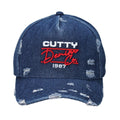 Cutty Men Lamar Rip & Repair Denim Peak Cap - Navy - 178831
