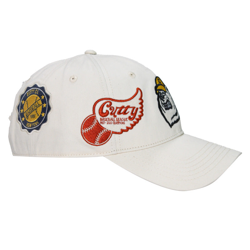 Cutty Men Webber Fashion College Peak Baseball Cap - White image 1