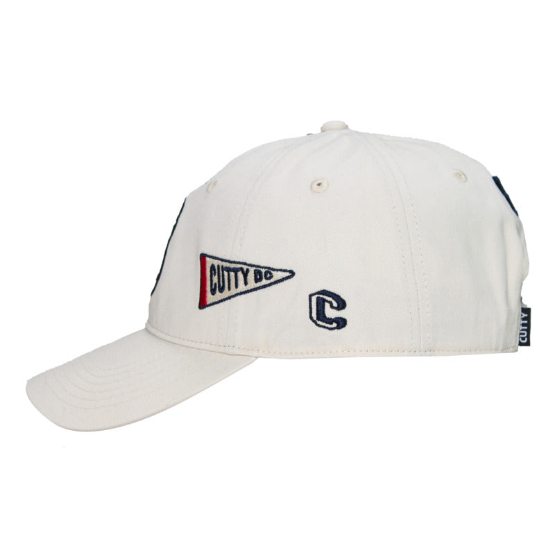 Cutty Men Webber Fashion College Peak Baseball Cap - White image 2