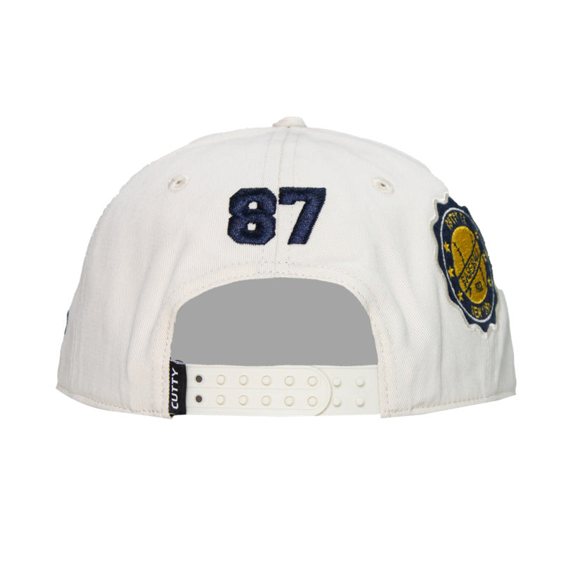 Cutty Men Webber Fashion College Peak Baseball Cap - White image 3