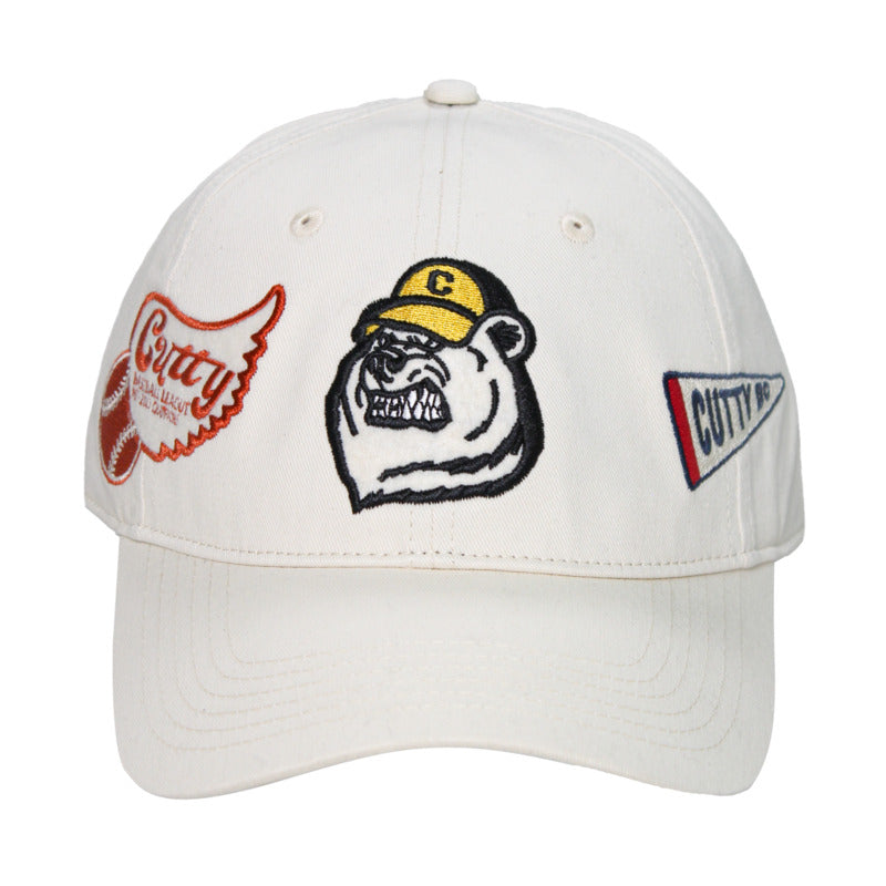 Cutty Men Webber Fashion College Peak Baseball Cap - White image