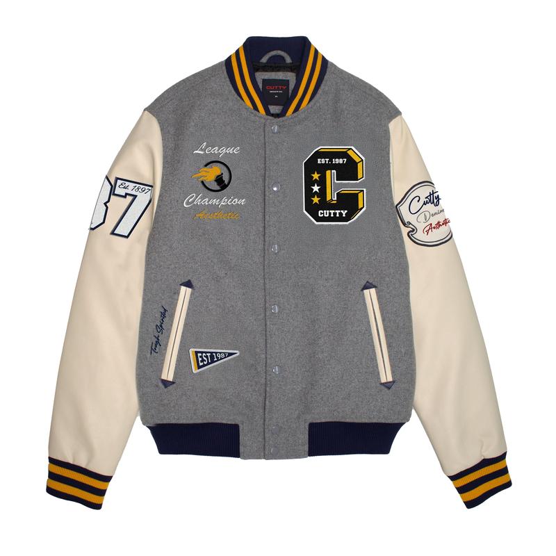 Cutty Mighty College Men's Jacket - Grey