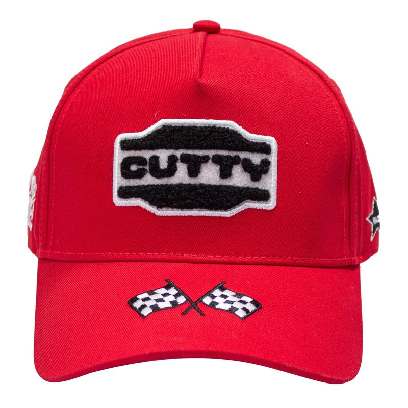 Cutty Moto Badges Cap - Red