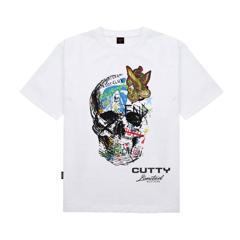 Cutty Skully Mens T-Shirt - White