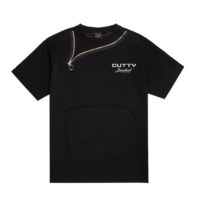Cutty ZIP Mens T-Shirt - Black