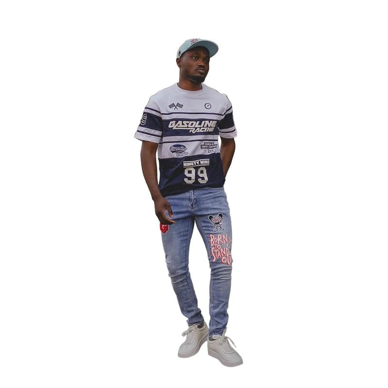 Gasoline 3015 Celica Race Mens T-Shirt - Blue