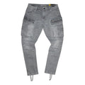 Gasoline 5008 Cargo Denim Mens Jeans - Grey