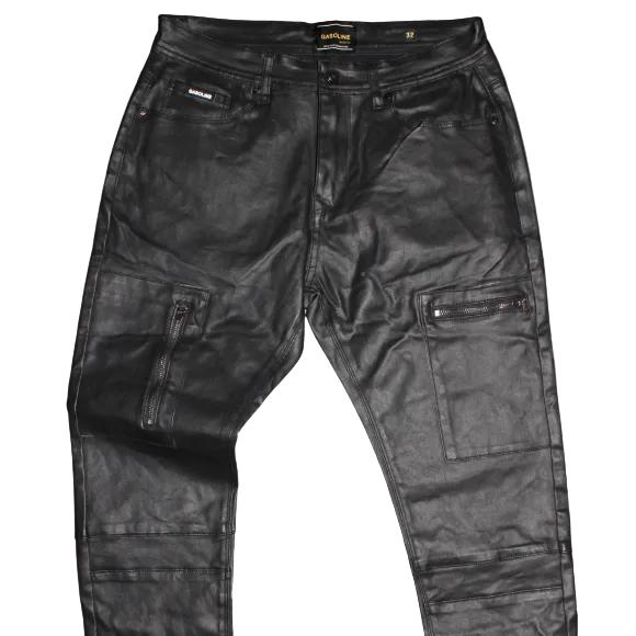 Gasoline 5012 Zip Wax Mens Jeans - Black
