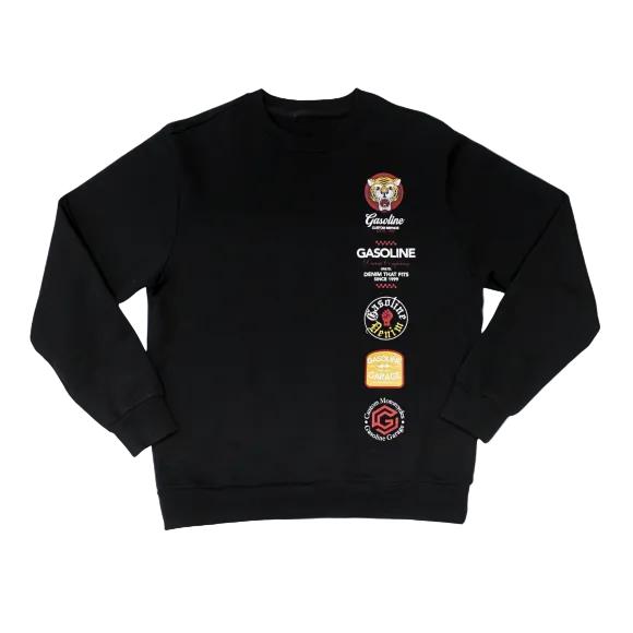 Gasoline 6004 Mens Tiger Sweater - Black