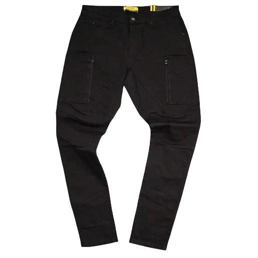 Gasoline 8075 Mens Cotton Cargo Jeans - Black