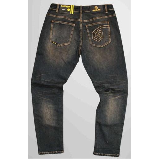 Gasoline 8082 Distressed Slim Fit Denim Mens Jeans - Dirty Wash