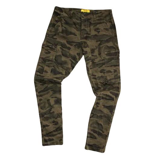 Gasoline GM8044 Mens Cotton Cargo Jeans - Camo
