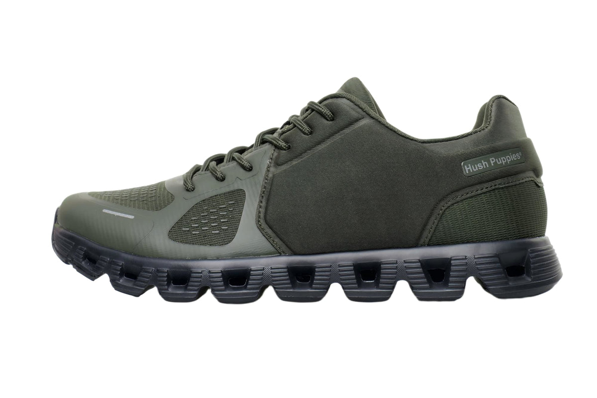 Hush Puppies Step Textile - Olive