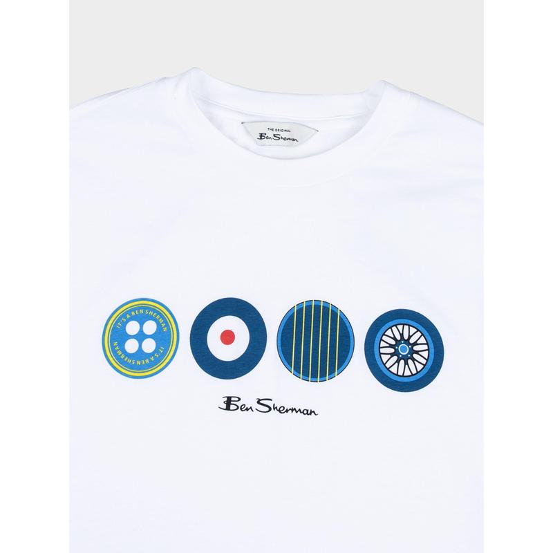 Its Ben Sherman Mens Tee Shirt - White
