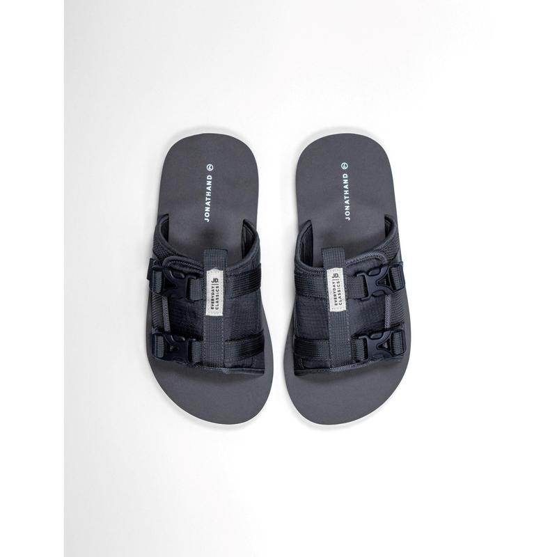 Jonathan D Jack Buckle Sandle - Charcoal