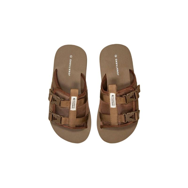 Jonathan D Jack Buckle Sandal - Cocoa
