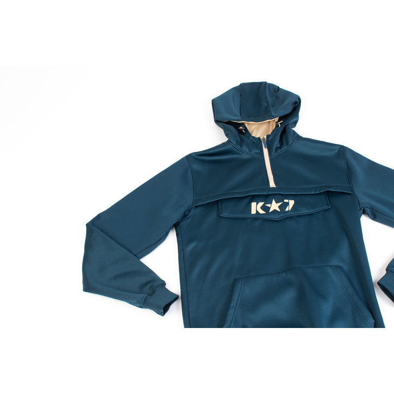 K*7 Moe Mens Hoodie - Petrol - COR-723