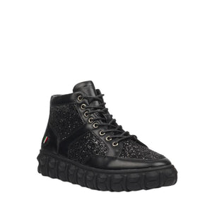 Mazerata MZR234A Pigale 12 Rhinestone Mens Shoes - Black