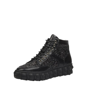 Mazerata MZR234A Pigale 12 Rhinestone Mens Shoes - Black