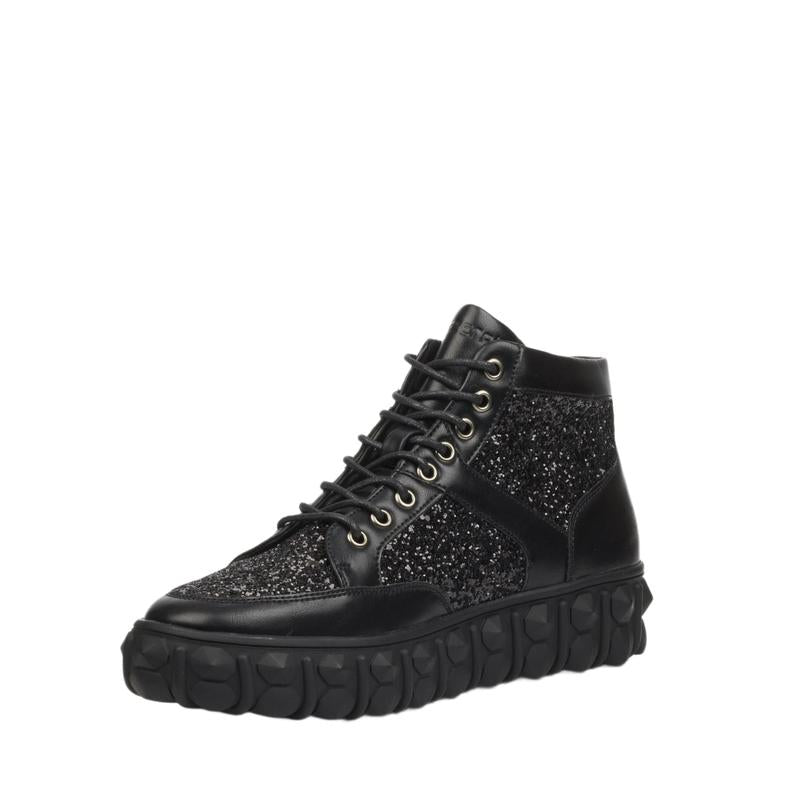 Mazerata MZR234A Pigale 12 Rhinestone Mens Shoes - Black