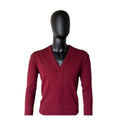 New Gents MK126 2-224 Men's Long Sleeve Cardigans - Wine