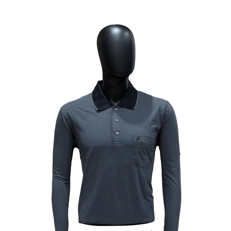 New Gents ML52 Men's Long Sleeve Golfer - Ash