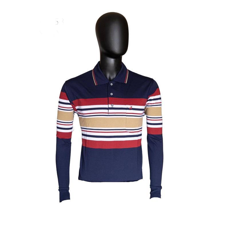 New Gents ML58 Men's Long Sleeve Golfer - Navy