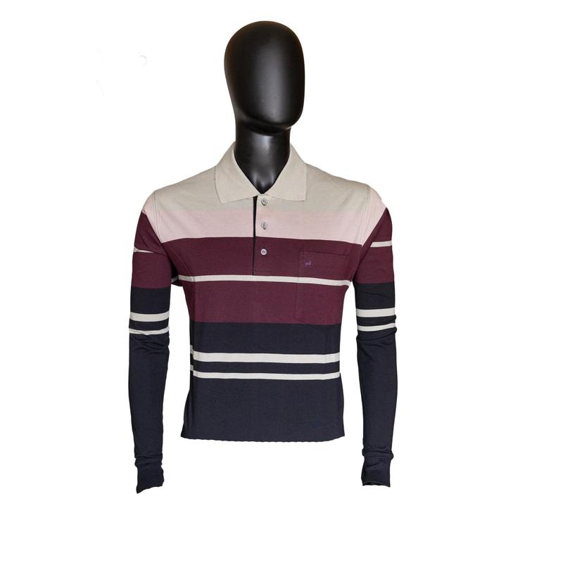 New Gents ML61 Men's Long Sleeve Golfer - Multi