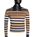 New Gents ML62 Men's Long Sleeve Golfer - Camel
