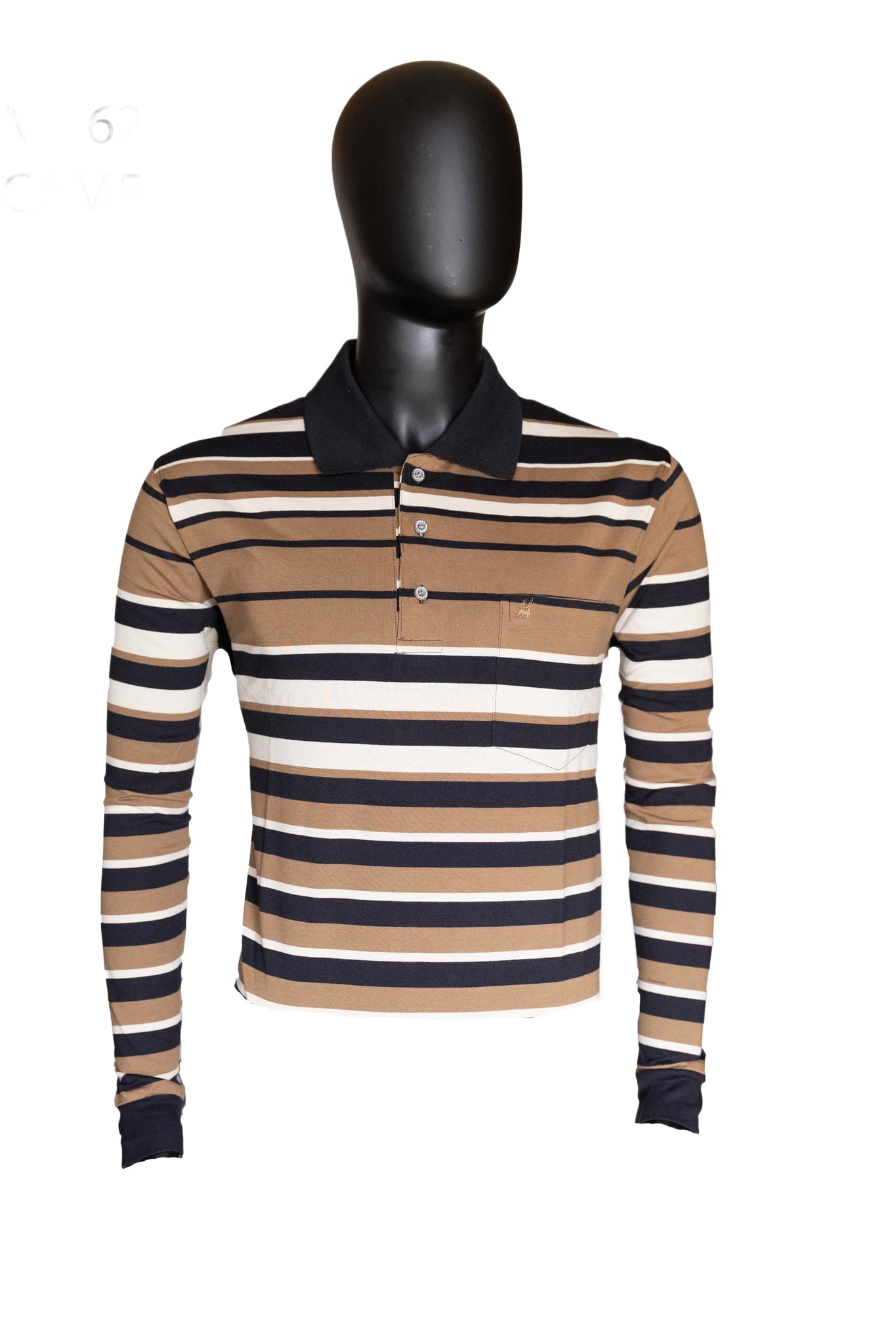 New Gents ML62 Men's Long Sleeve Golfer - Camel