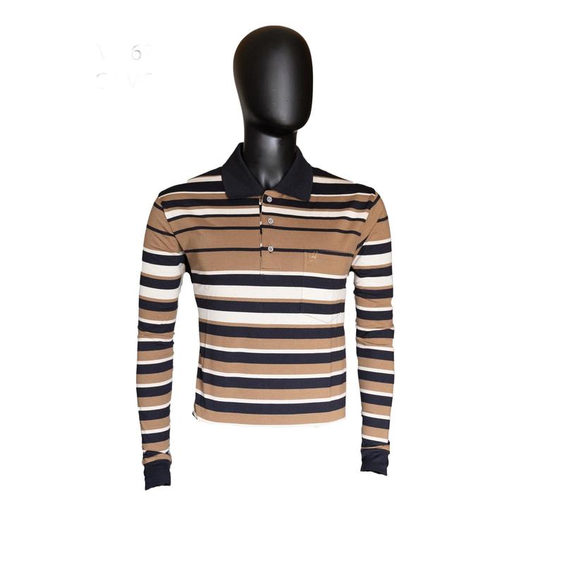 New Gents ML62 Men's Long Sleeve Golfer - Camel