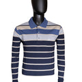 New Gents ML63 Men's Long Sleeve Golfer - Airforce