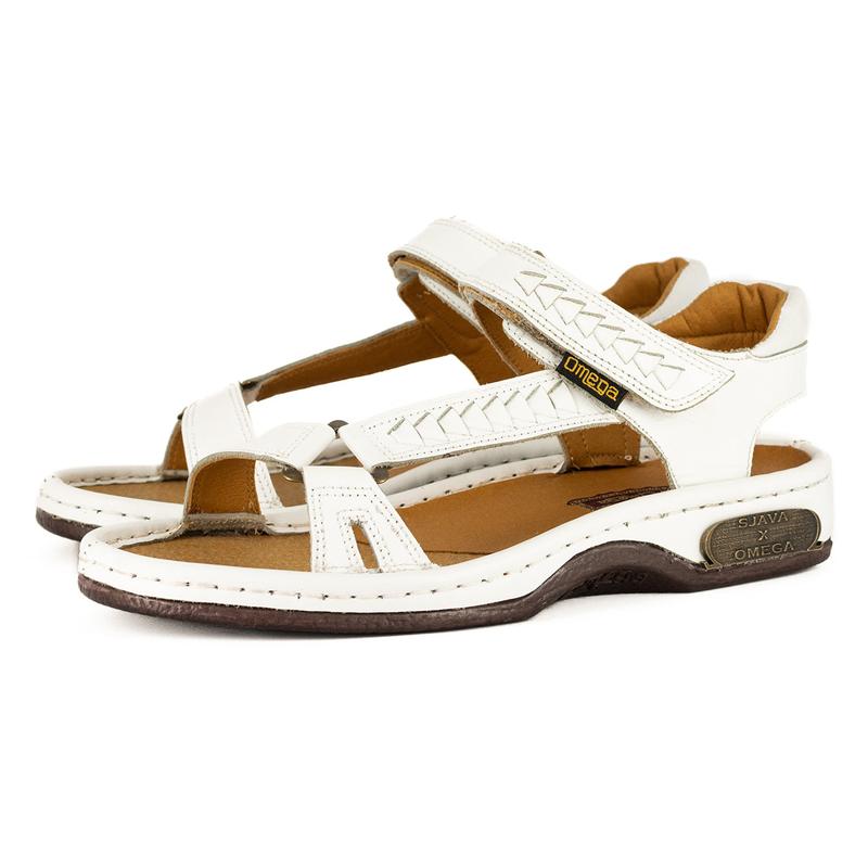 Omega OMOJ005 Mens Sandals – White