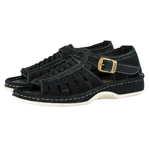Omega Omom 021 Mens Sandal – Black Suede