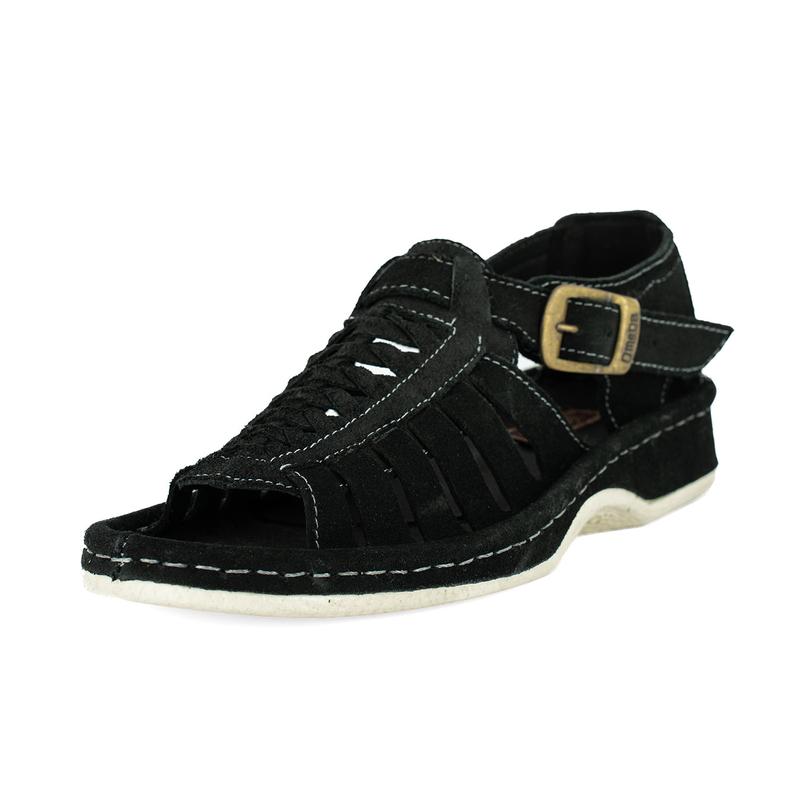 Omega Omom 021 Mens Sandal – Black Suede