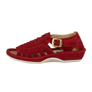 Omega Omom 021 Mens Sandal – Red Suede