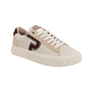 Palladium Ace Lo Mix Lth - Grey/Sand - View 2