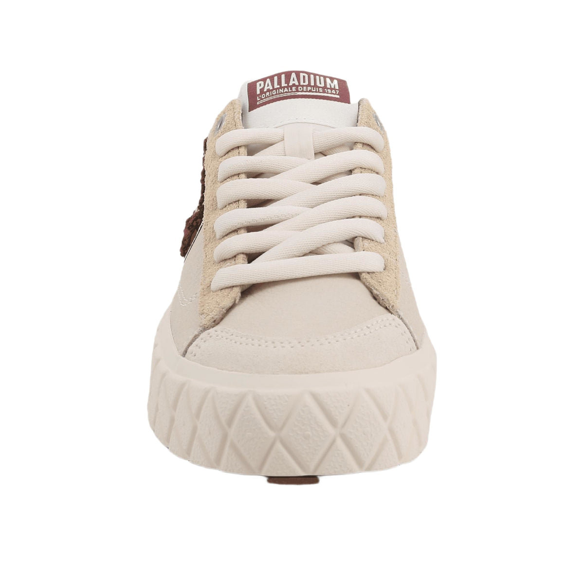 Palladium Ace Lo Mix Lth - Grey/Sand - View 3