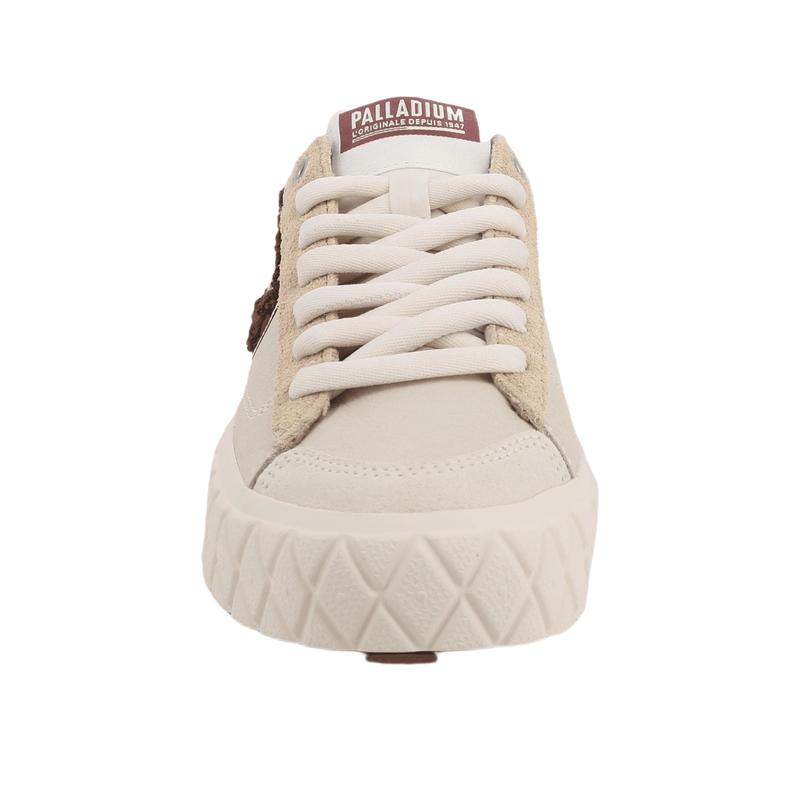 Palladium Ace Lo Mix Lth - Grey/Sand - View 3