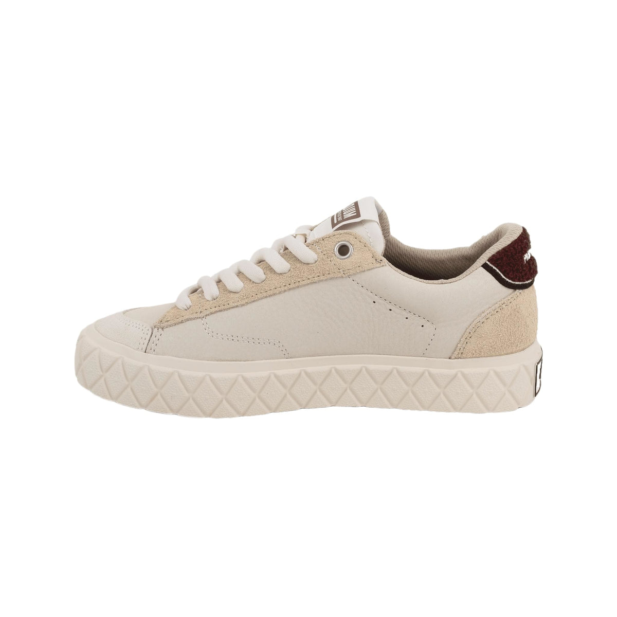 Palladium Ace Lo Mix Lth - Grey/Sand - View 5